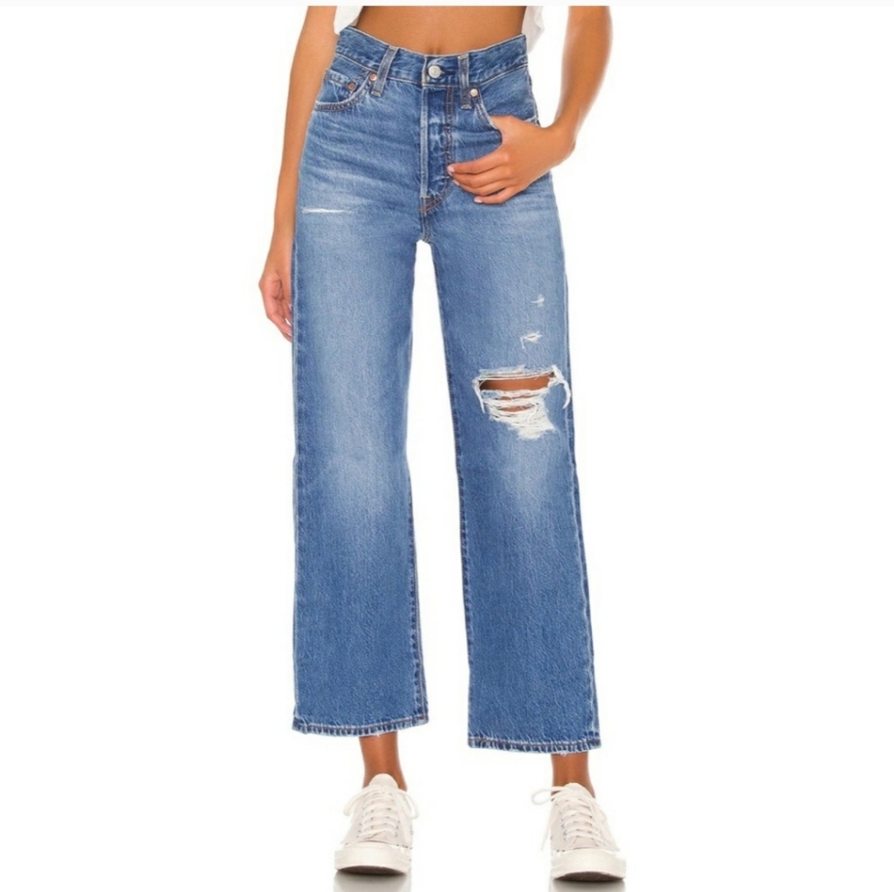 Levis Ribcage Straight Jeans Size 27